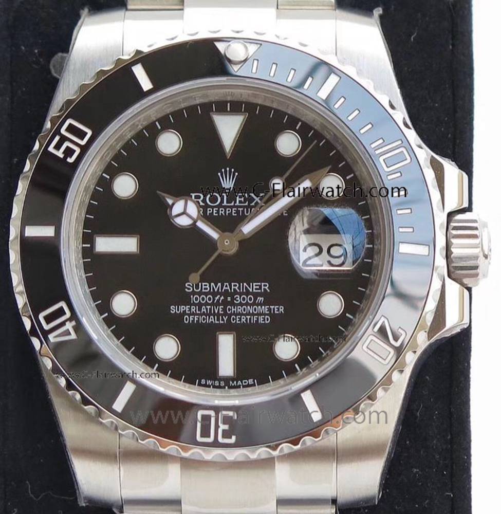 Rolex Submariner Black Dial ETA2824 904L Rolex ár Watch